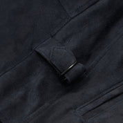 THE WATERFRONT - Dark Navy Suede Contemporary Fit - Golden Bear Sportswear