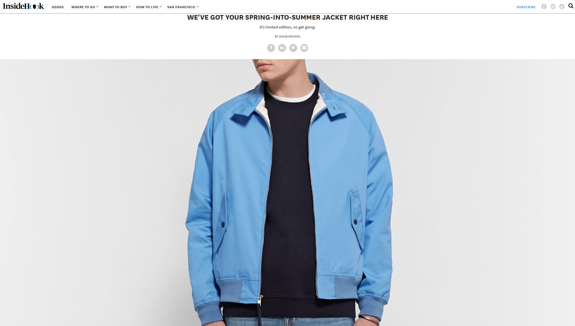 WE'VE GOT YOUR SPRING-INTO-SUMMER JACKET RIGHT HERE