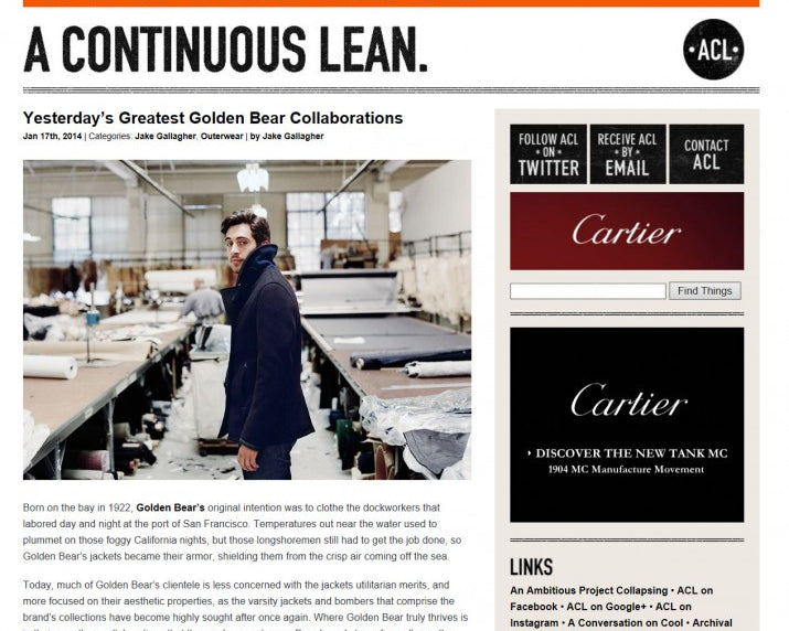 A CONTINUOUS LEAN-YESTERDAY’S GREATEST GOLDEN BEAR COLLABORATIONS