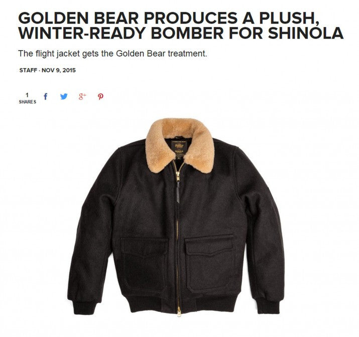 GOLDEN BEAR FOR SHINOLA