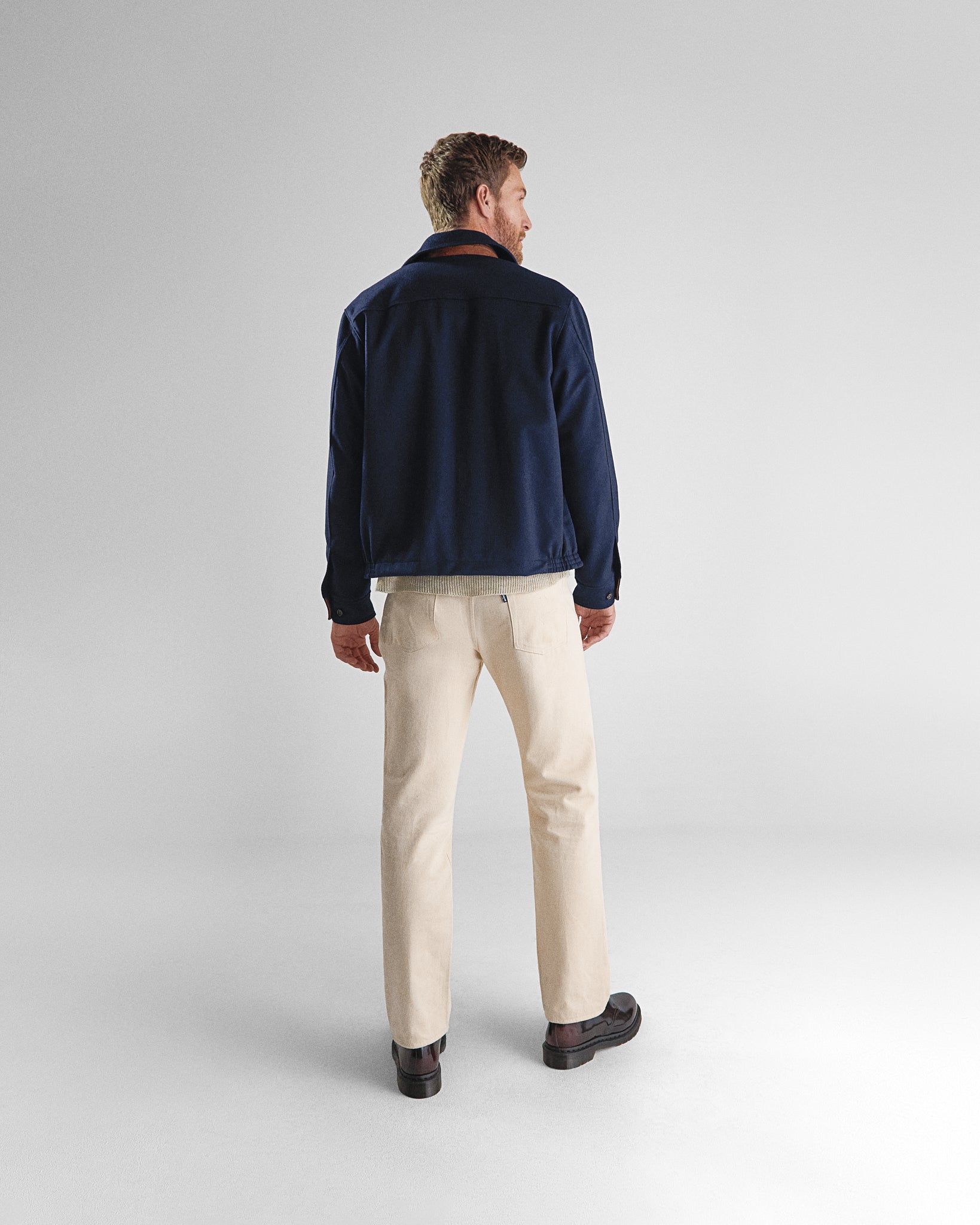 THE STOCKTON - Navy Lux Wool Classic Fit