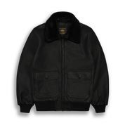 THE CARTER - Black Leather Contemporary Fit