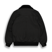 THE CARTER - Black Leather Contemporary Fit