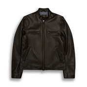 THE LODI - Dark Brown Leather Slim Fit
