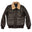 The Carter - Dk Brown or Black Naked Leather Bomber Jacket with Detachable Fur Collar - Golden Bear Sportswear 