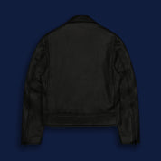 THE BRANNAN - Black Leather Contemporary Fit - Golden Bear Sportswear 