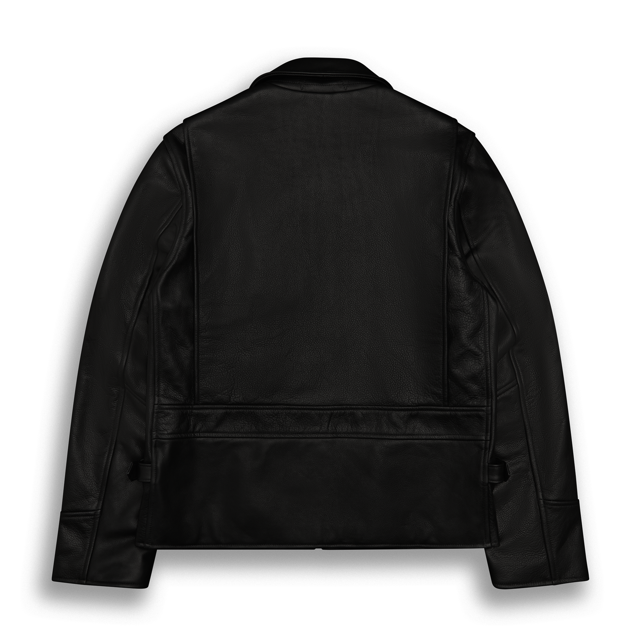 THE WATERFRONT - Black Naked Leather Contemporary Fit