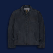 THE WATERFRONT - Dark Navy Suede Contemporary Fit