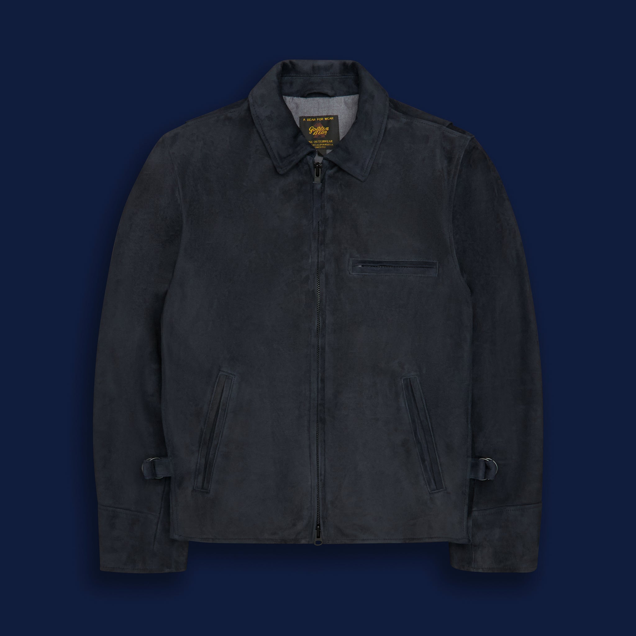 THE WATERFRONT - Dark Navy Suede Contemporary Fit
