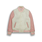 THE PINT SIZE - Natural Melton Wool/Pink Leather Kids Fit