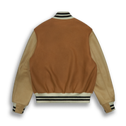 THE ALBANY - Camel Melton Wool/Beige Leather Contemporary Fit