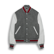 THE ALBANY - Grey Melton Wool/White Leather Contemporary Fit