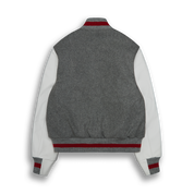 THE ALBANY - Grey Melton Wool/White Leather Contemporary Fit