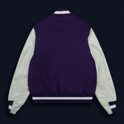 THE ALBANY - Purple Melton Wool/White Leather Contemporary Fit