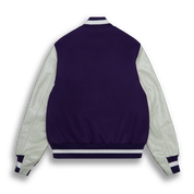 THE ALBANY - Purple Melton Wool/White Leather Contemporary Fit