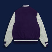 THE ALBANY - Purple Melton Wool/White Leather Contemporary Fit