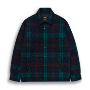 THE POTRERO - Blue/Green Quilted Plaid Wool Contemporary Fit