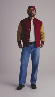 THE ALBANY - Cardinal Melton Wool/Tan Leather Classic Fit