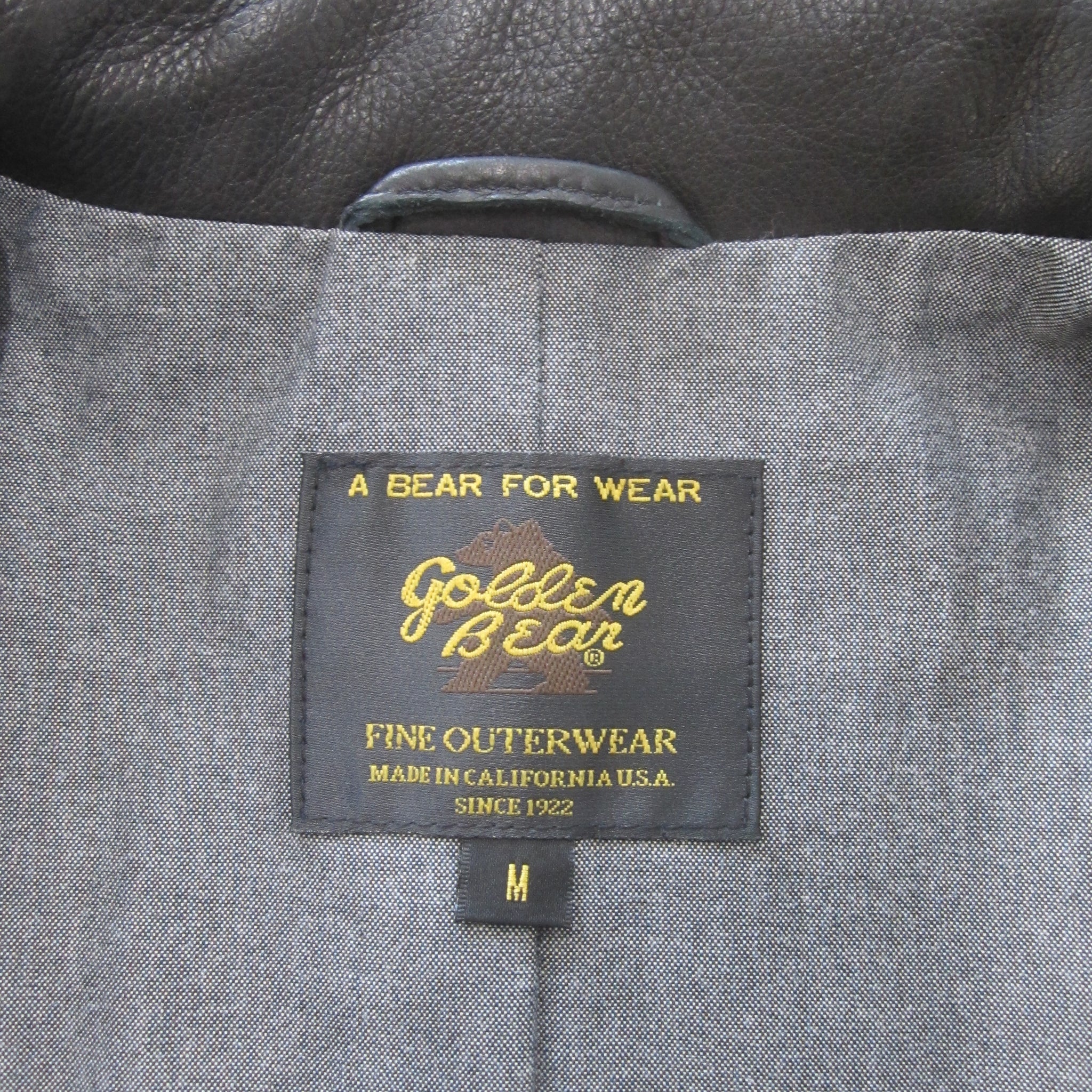 The Brannan - Black Banded Collar Moto Jacket - Golden Bear Sportswear 